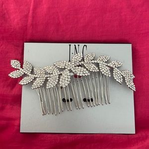 INC RHINESTONE SLIVER LEAF HAIR COMB